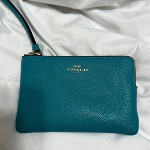 COPY - Blue coach wristlet